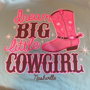 Rabbit Skins Pink and Blue Cowgirl Tee